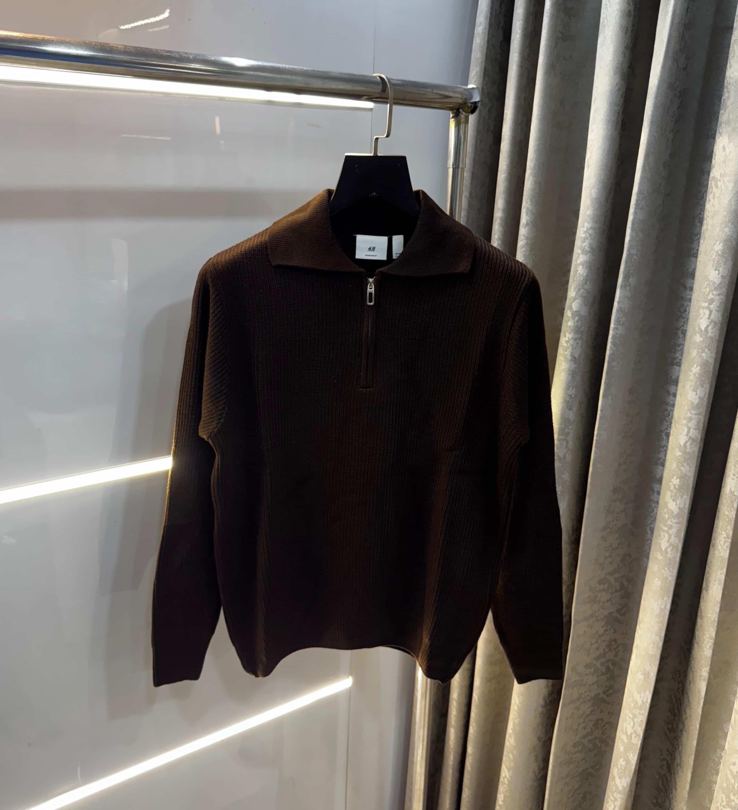 H &M Brown Imported Premium Knitted Pull Over Secondary image