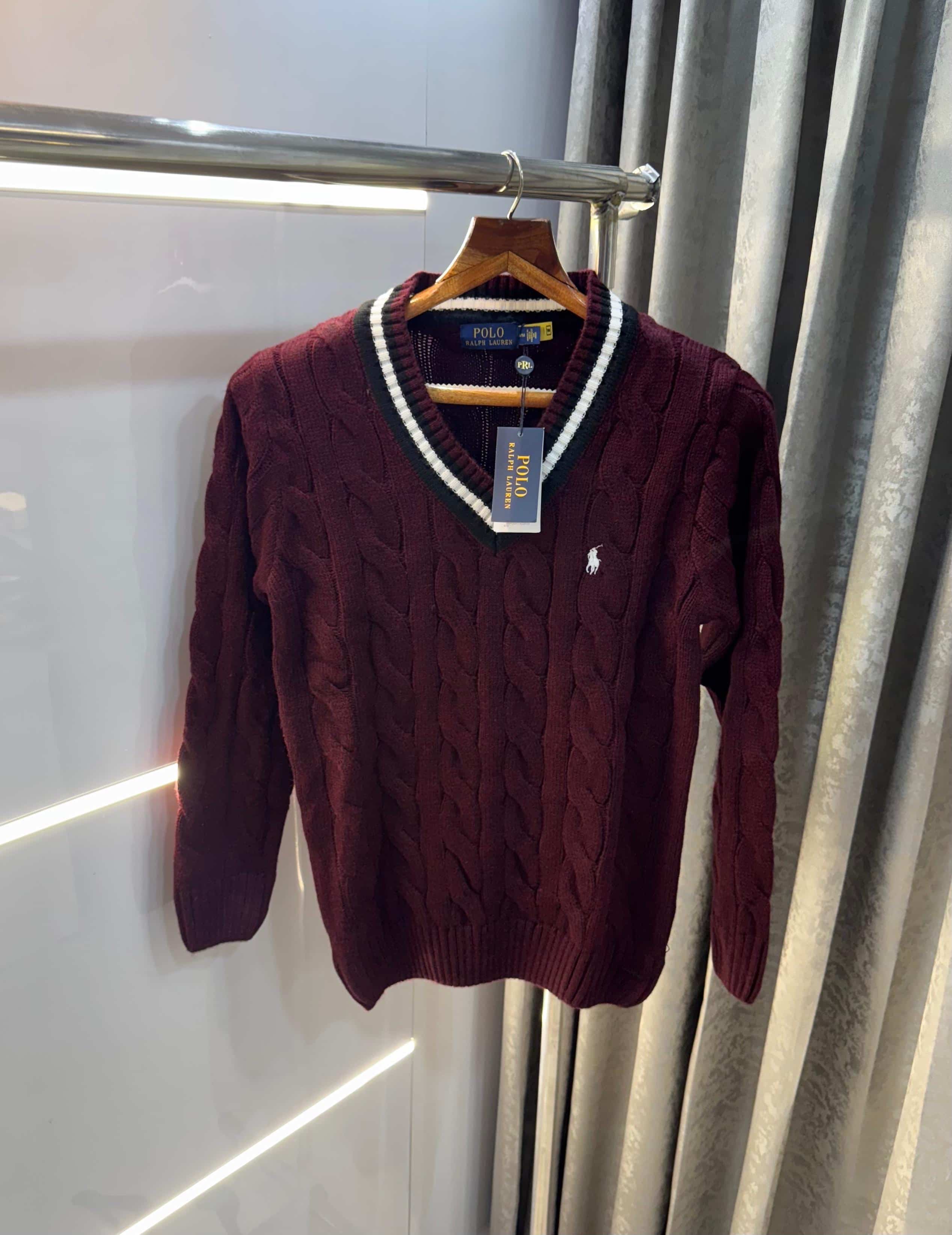 Ralph Laure n Wine Imported Knitted Pull Over Secondary image