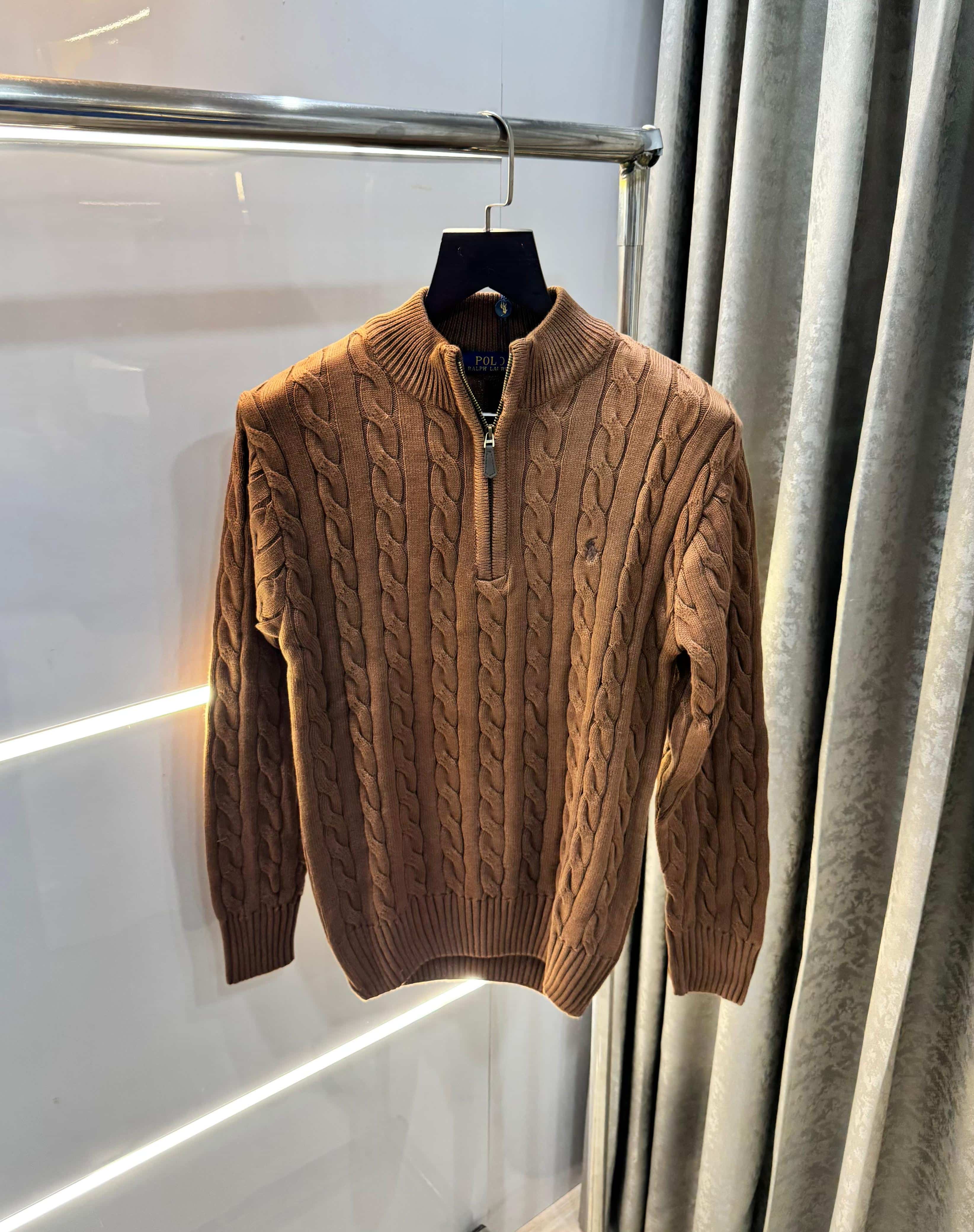 Ralph Laure n coffee Imported Knitted Pull Over Main image