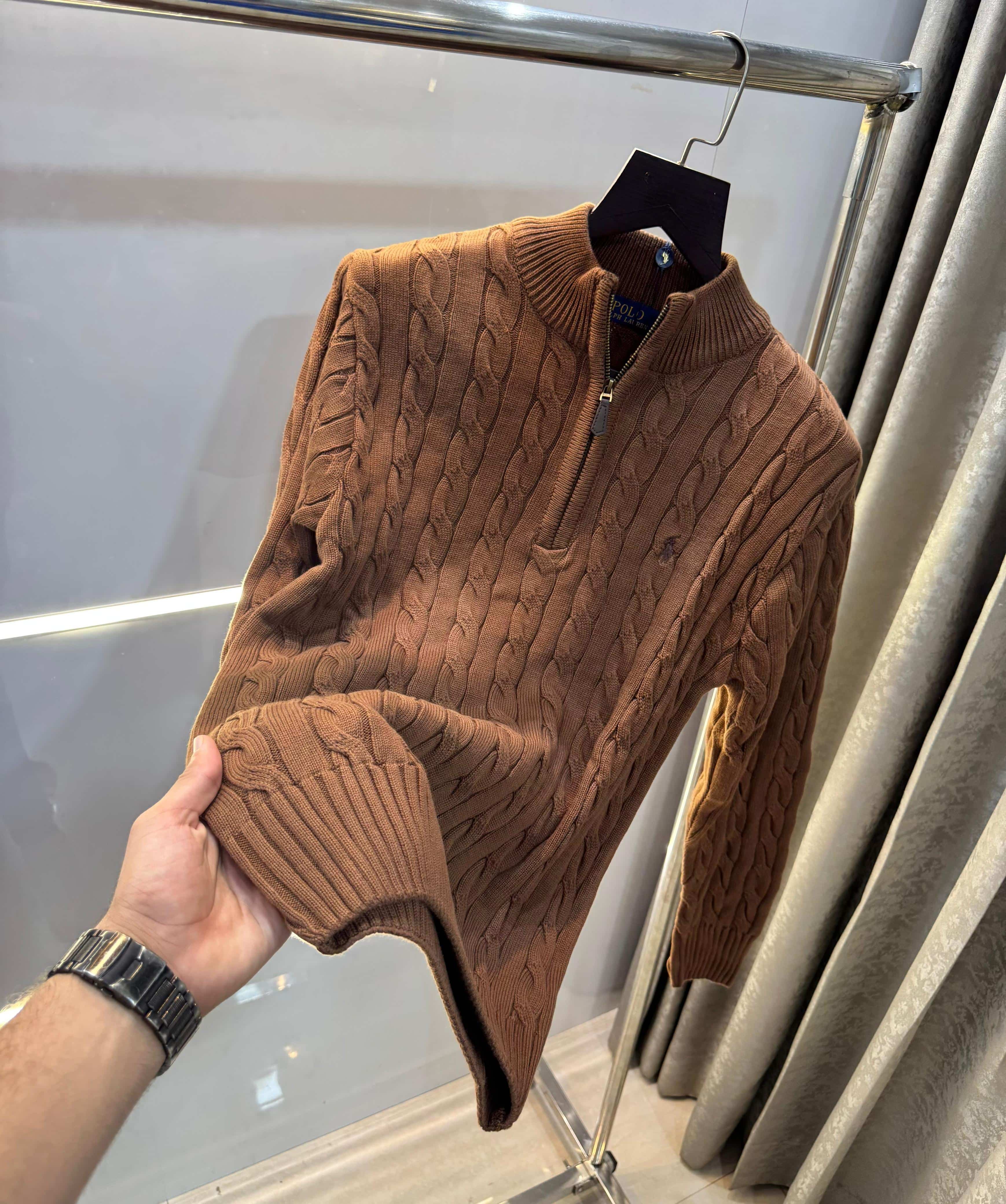 Ralph Laure n coffee Imported Knitted Pull Over Secondary image