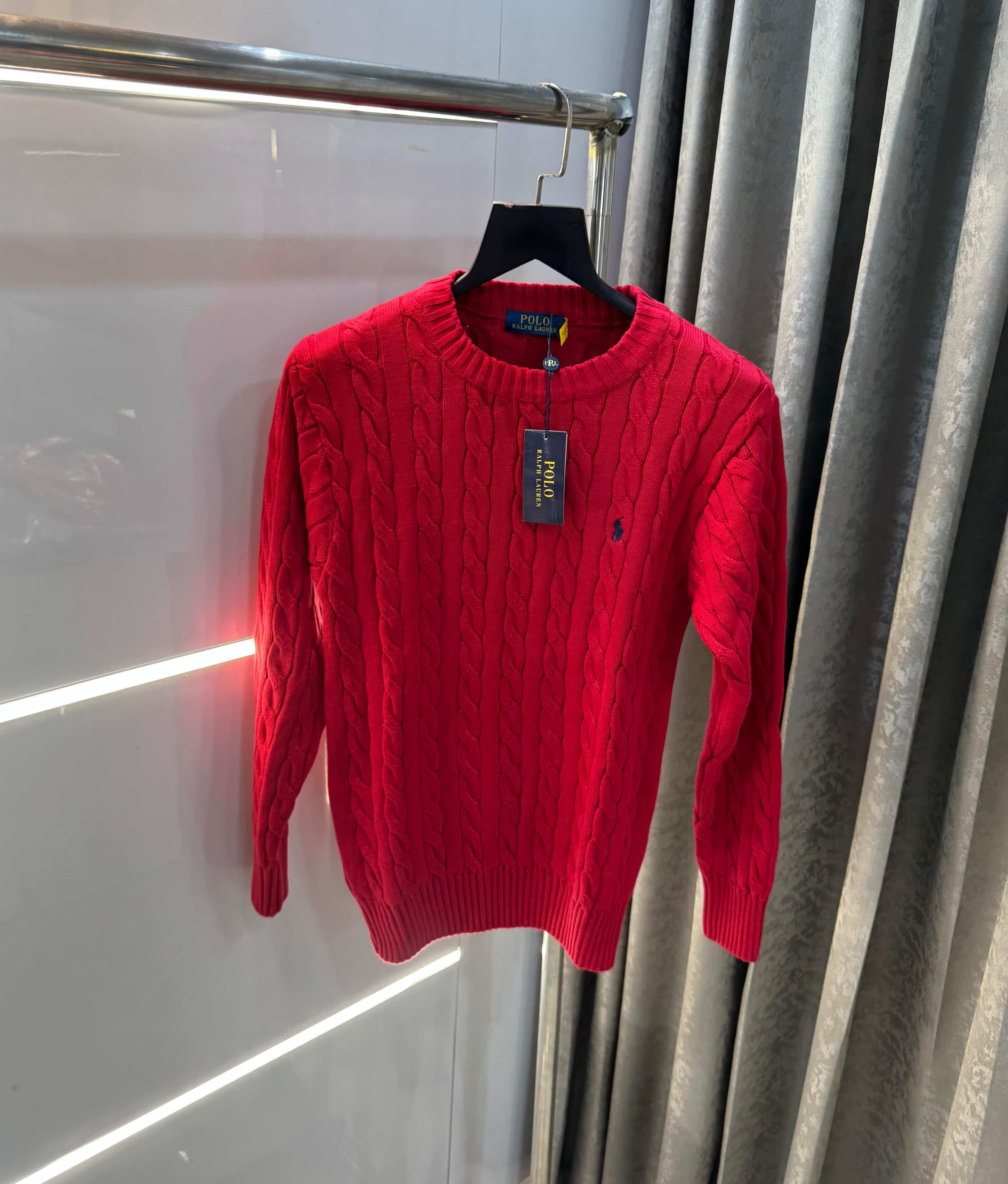 Ralph Laure n red  Imported Knitted Pull Over Secondary image