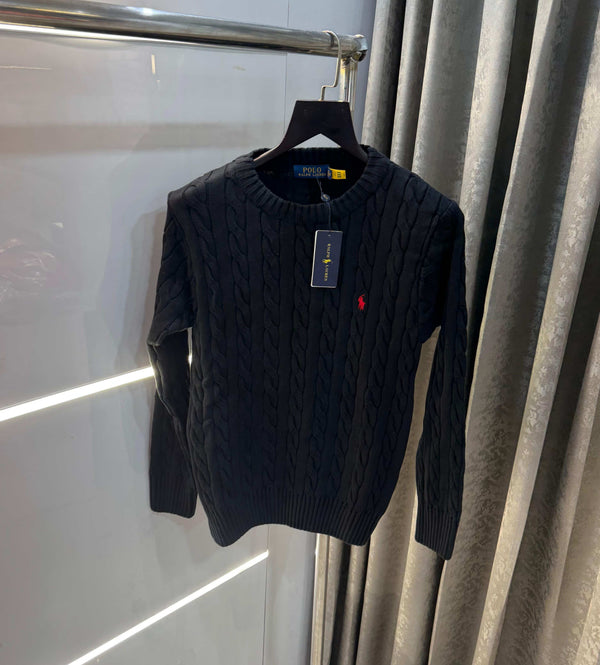 Ralph Laure n Black Imported Knitted Pull Over