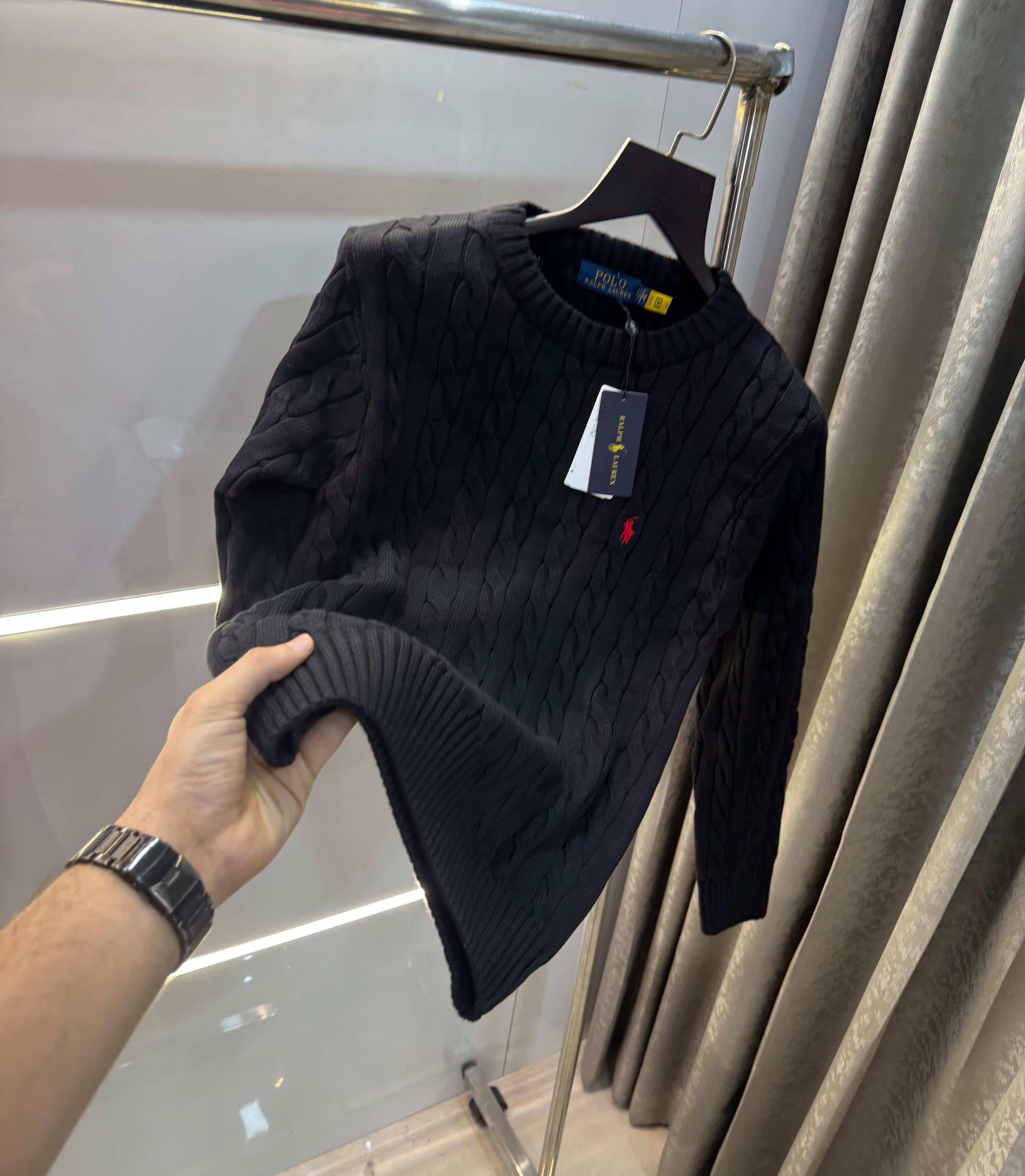 Ralph Laure n Black Imported Knitted Pull Over Secondary image