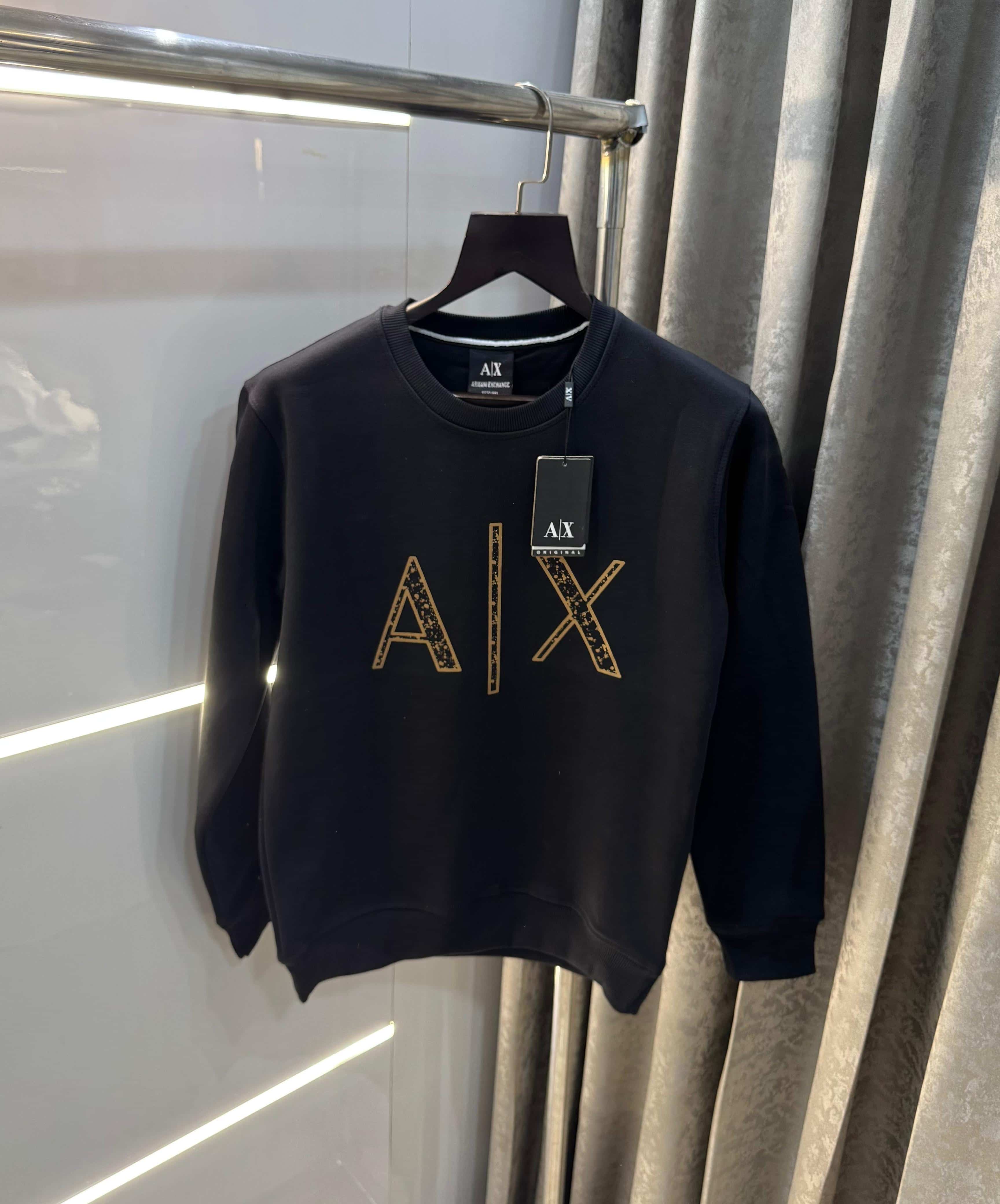 Arman i Exchange Black Logo Print Premium Sweatshirt Secondary image