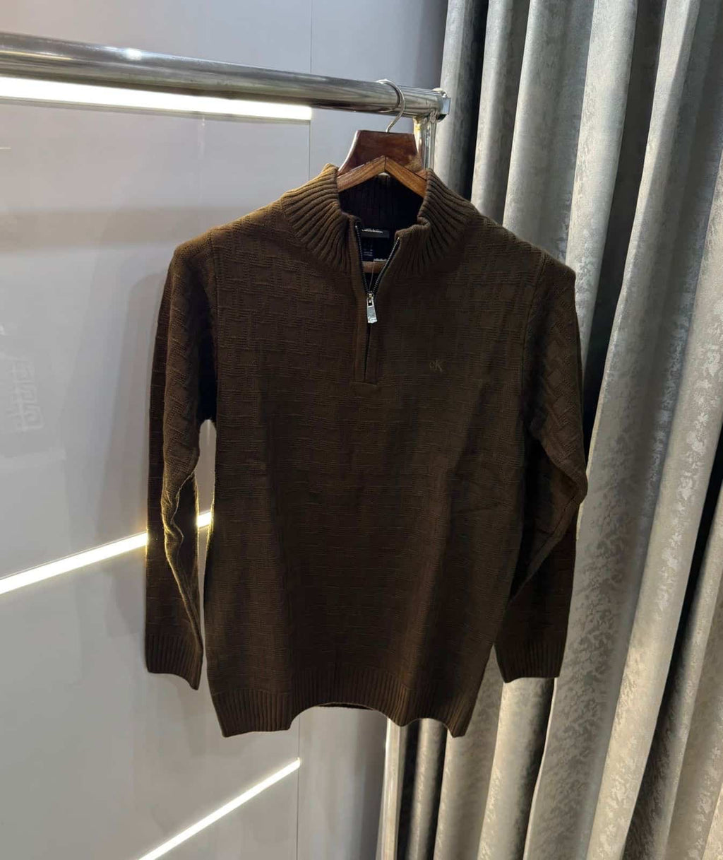 Calvin Klei n brown Print Premium Sweatshirt