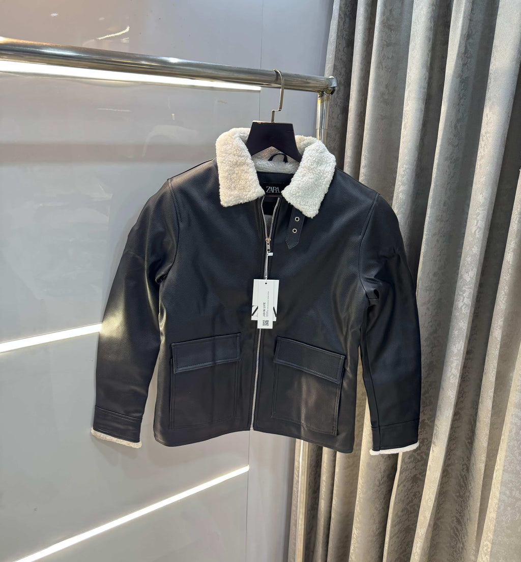 Zar a Black Celebrity Premium Heavy Leather Jacket