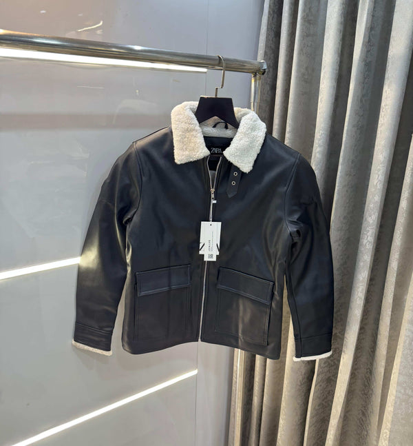 Zar a Black Celebrity Premium Heavy Leather Jacket