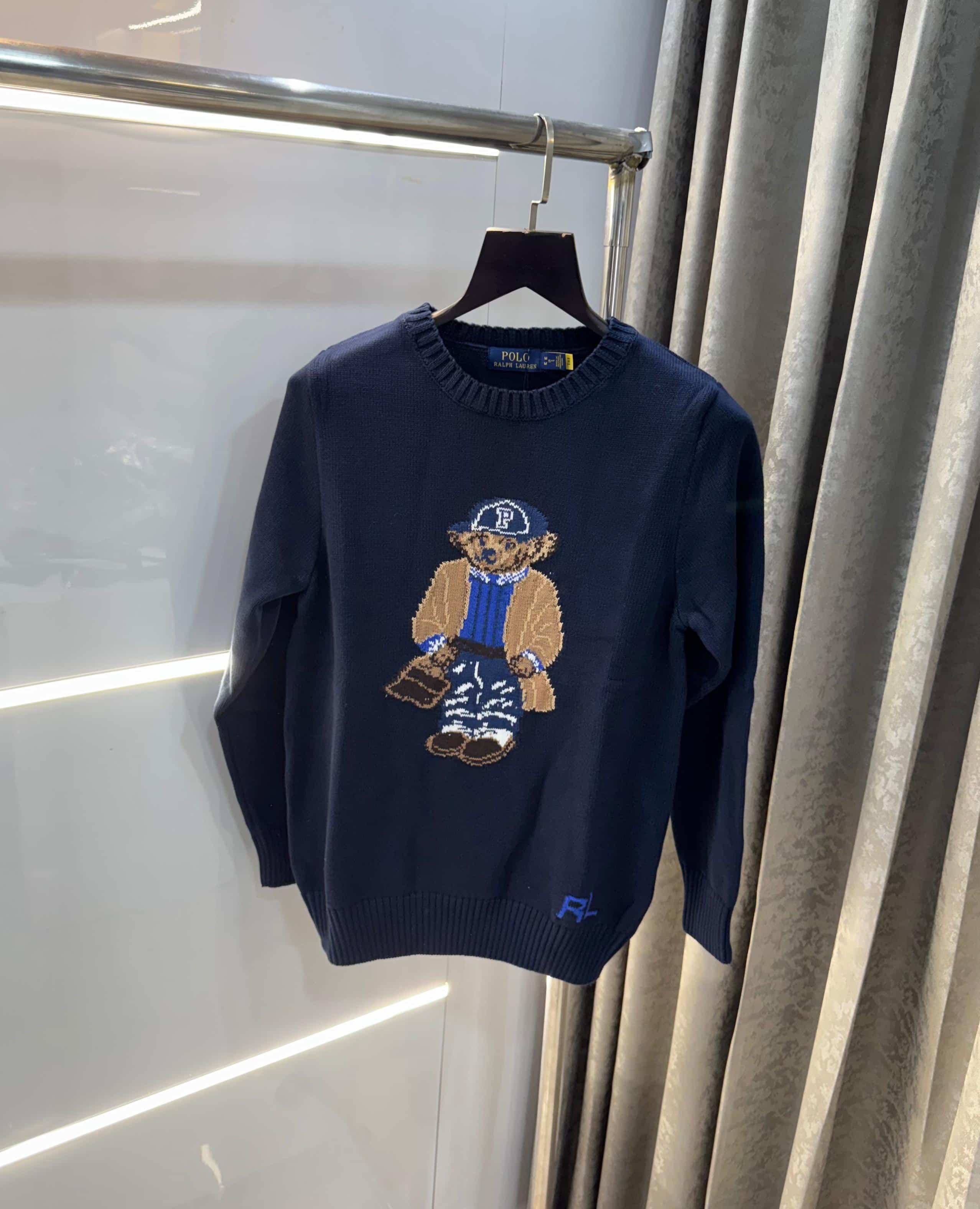Ralph  Lauren  Navy Blue Teddy Edition Imported Pull Over Main image