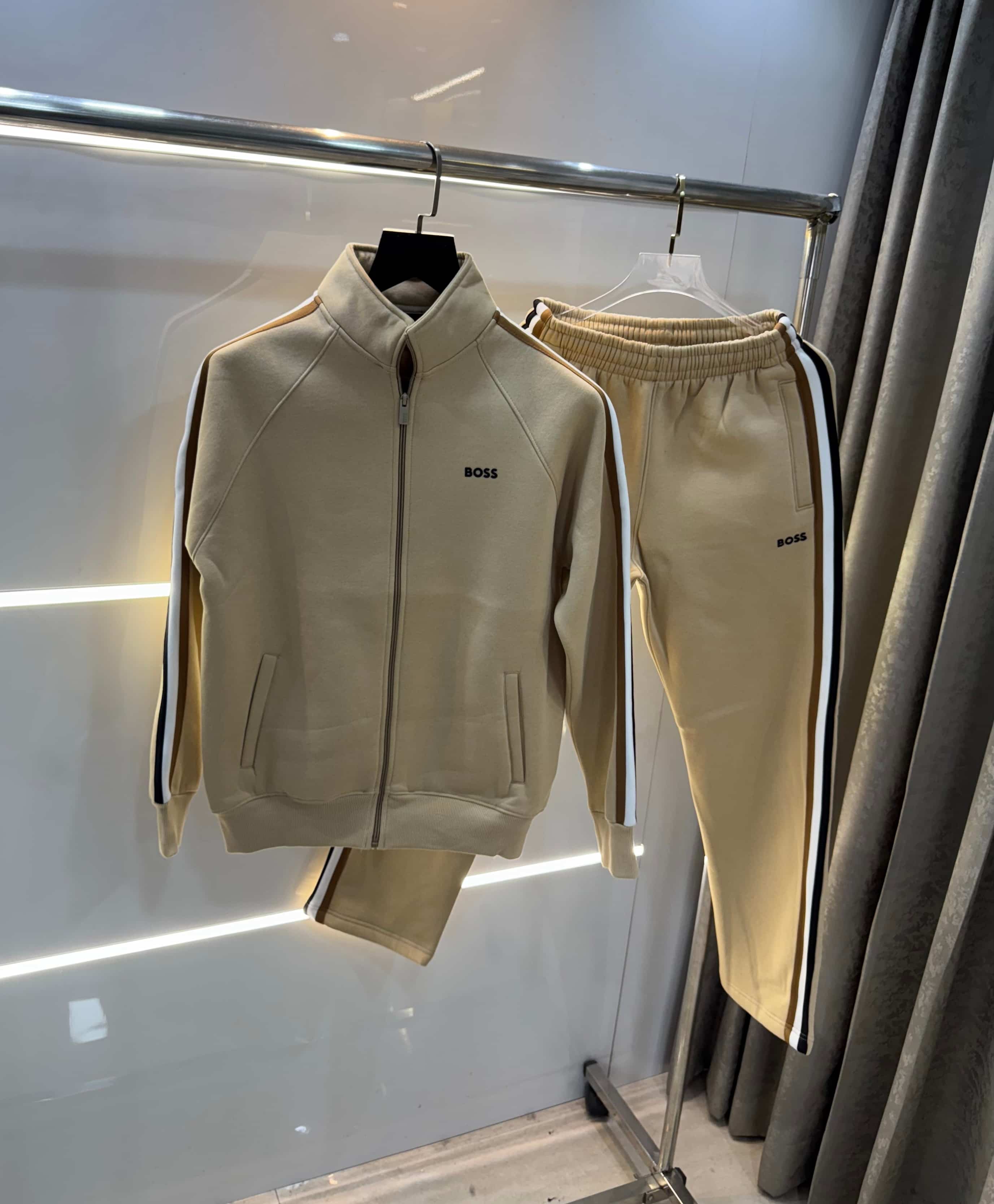 Hugo  BOsS Beige Classic Premium Tracksuit Secondary image
