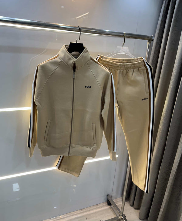 Hugo  BOsS Beige Classic Premium Tracksuit