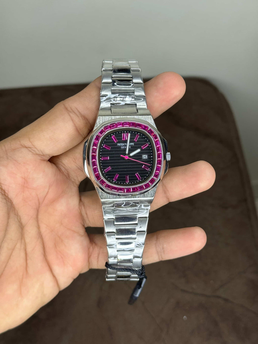 Patek  Philippe Nautilus Platinum Ruby Edition Quartz Watch