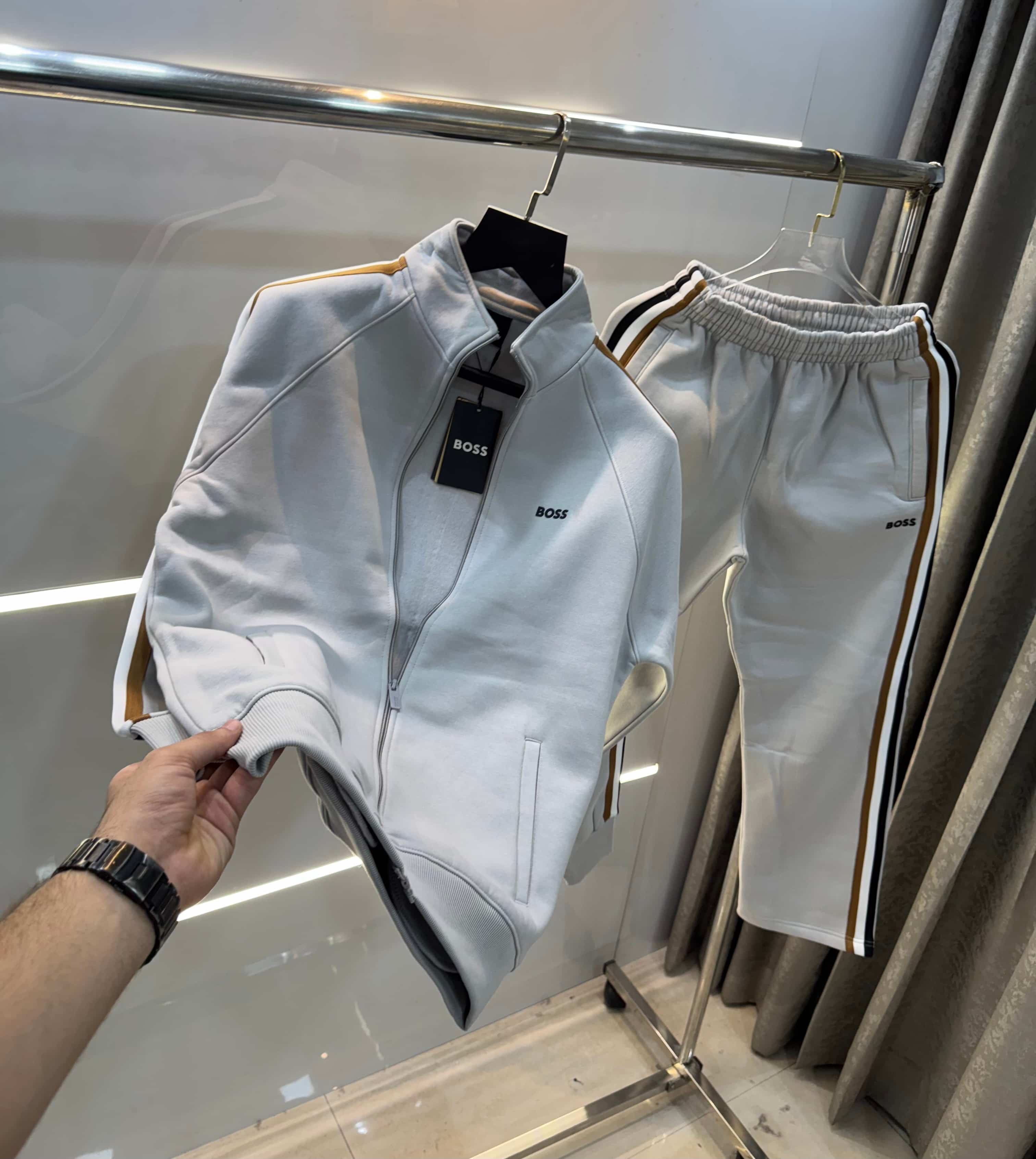 Hugo  B0SS! Grey Classic Premium Tracksuit
