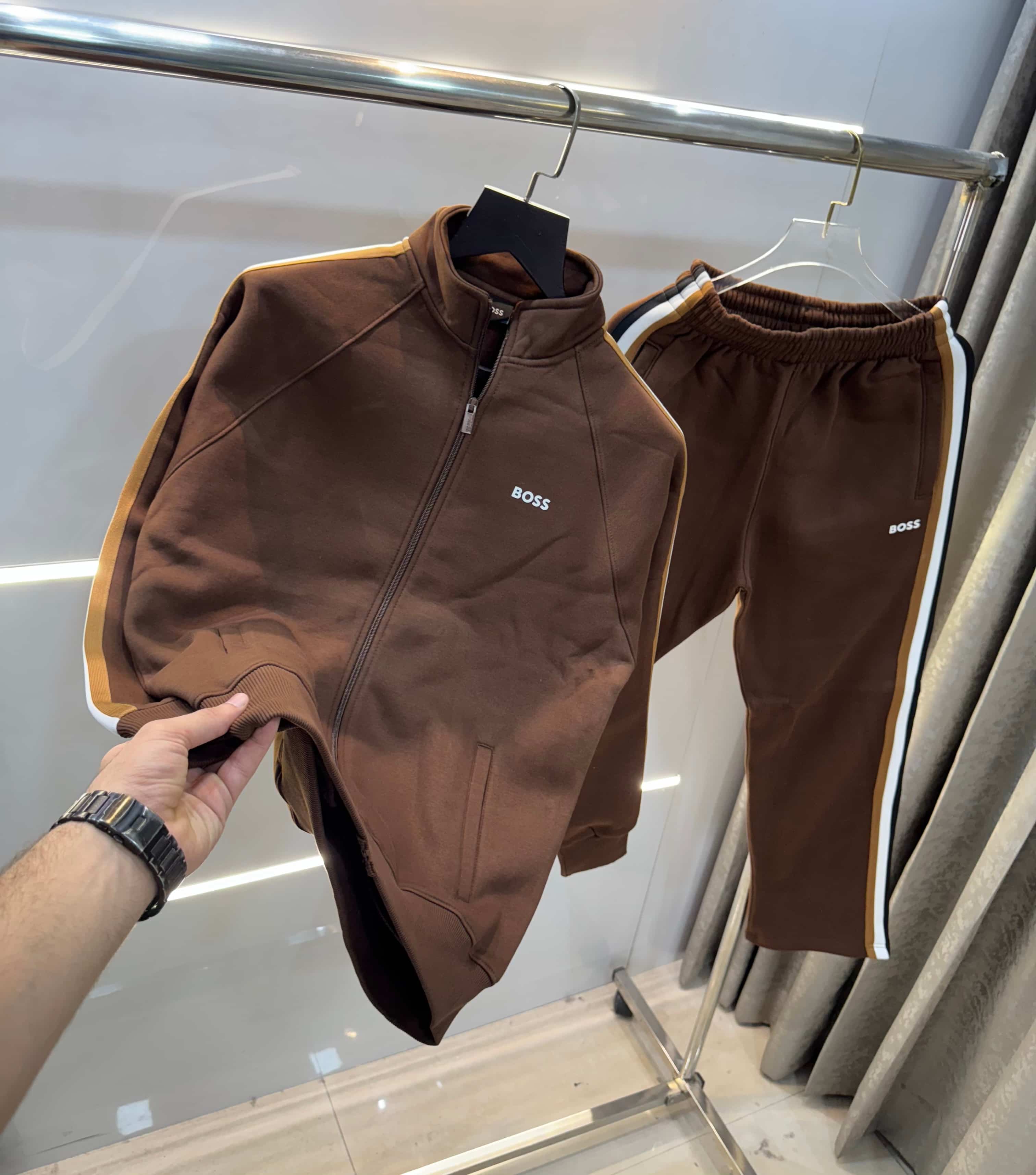 Hugo  B0SS! Brown Classic Premium Tracksuit Main image