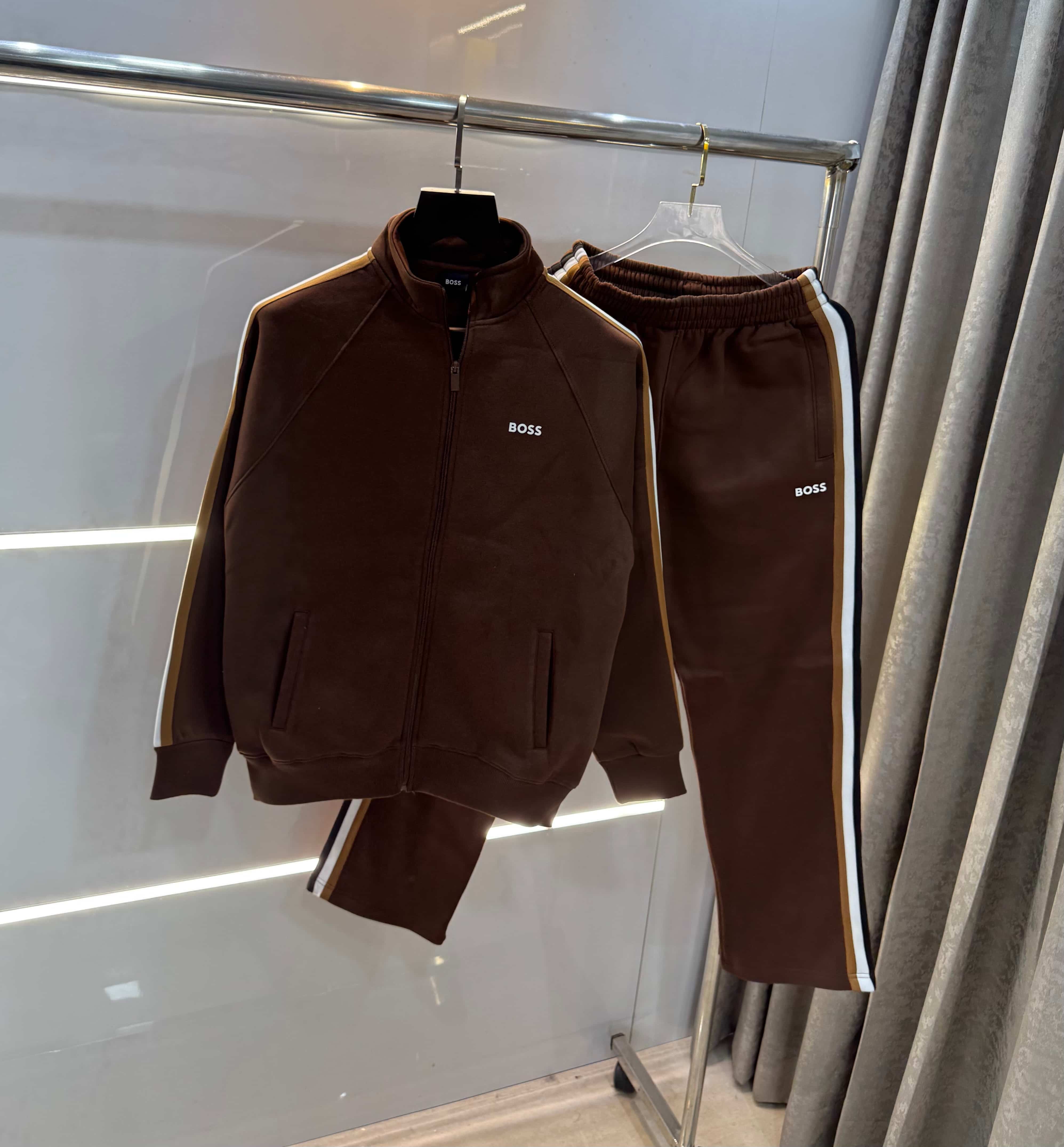Hugo  B0SS! Brown Classic Premium Tracksuit Secondary image