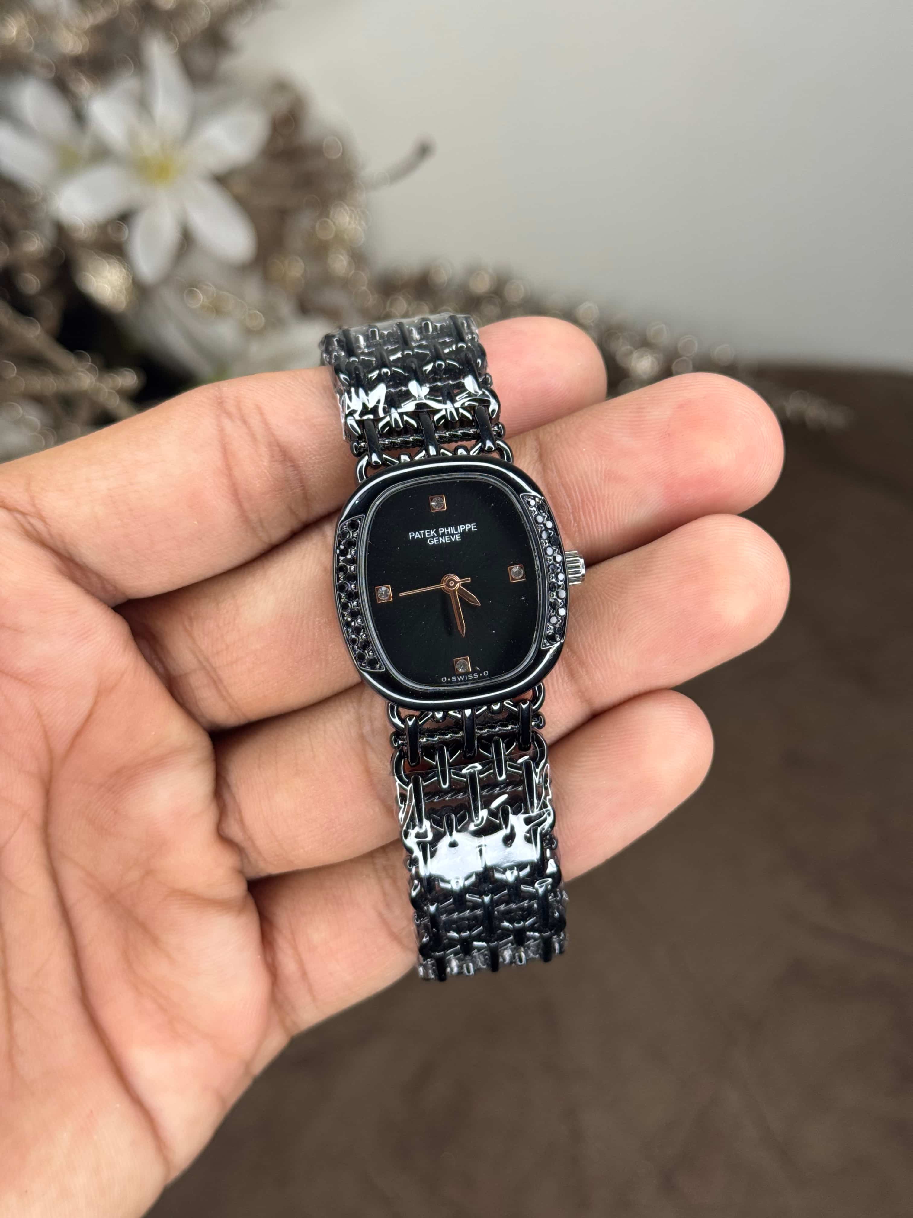 Patek  Philippe All Black Premium Ladies Watch