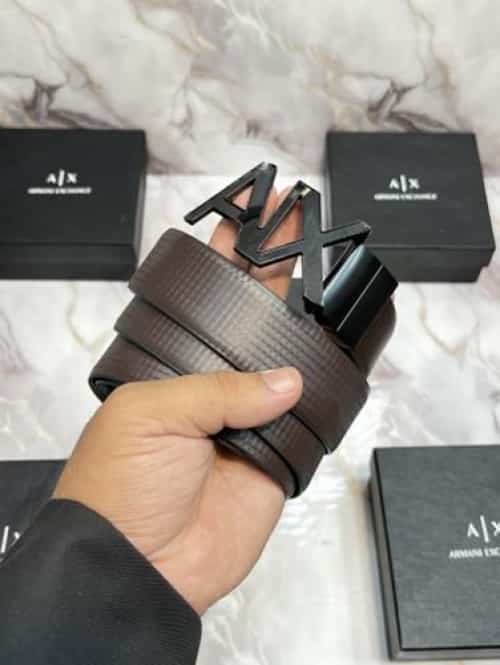 AX!. aRm4N! EXCHANGE IMPORTED REVERSIBLE BELT WITH OG BOX AX-503