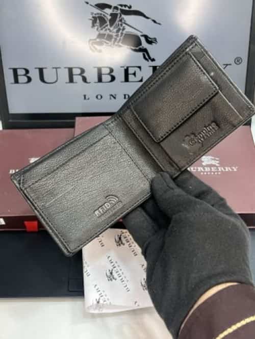 BB BURBERR Y PREMIUM QUALITY IMPORTED E·xTRA SOFT WALLET WITH OG BOX BB-701