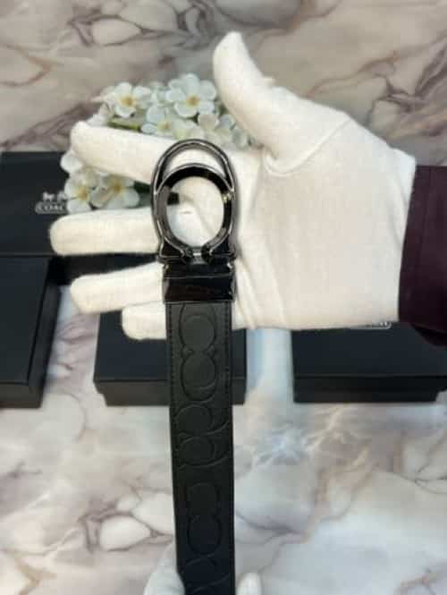 COACH PREMIUM QUALITY REVERSIBLE EMBO-sSED BELT WITH OG BO...x CH-303 Secondary image