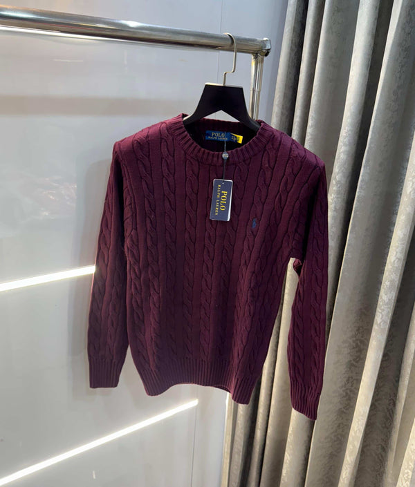 Ralph Laure n wine embroidery Premium Sweatshirt