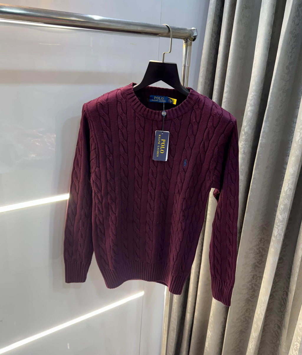 Ralph Laure n wine embroidery Premium Sweatshirt
