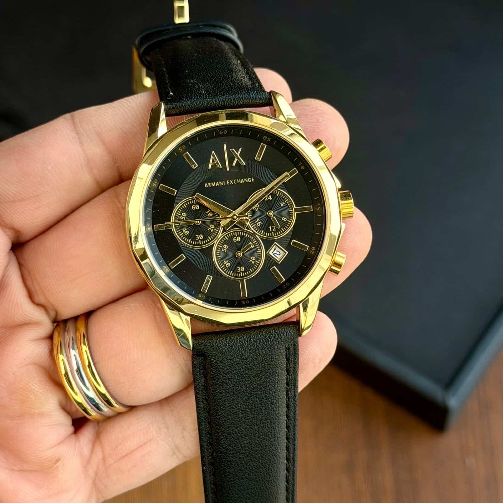 ARMANI CHRONO GOLDBLACK Main image