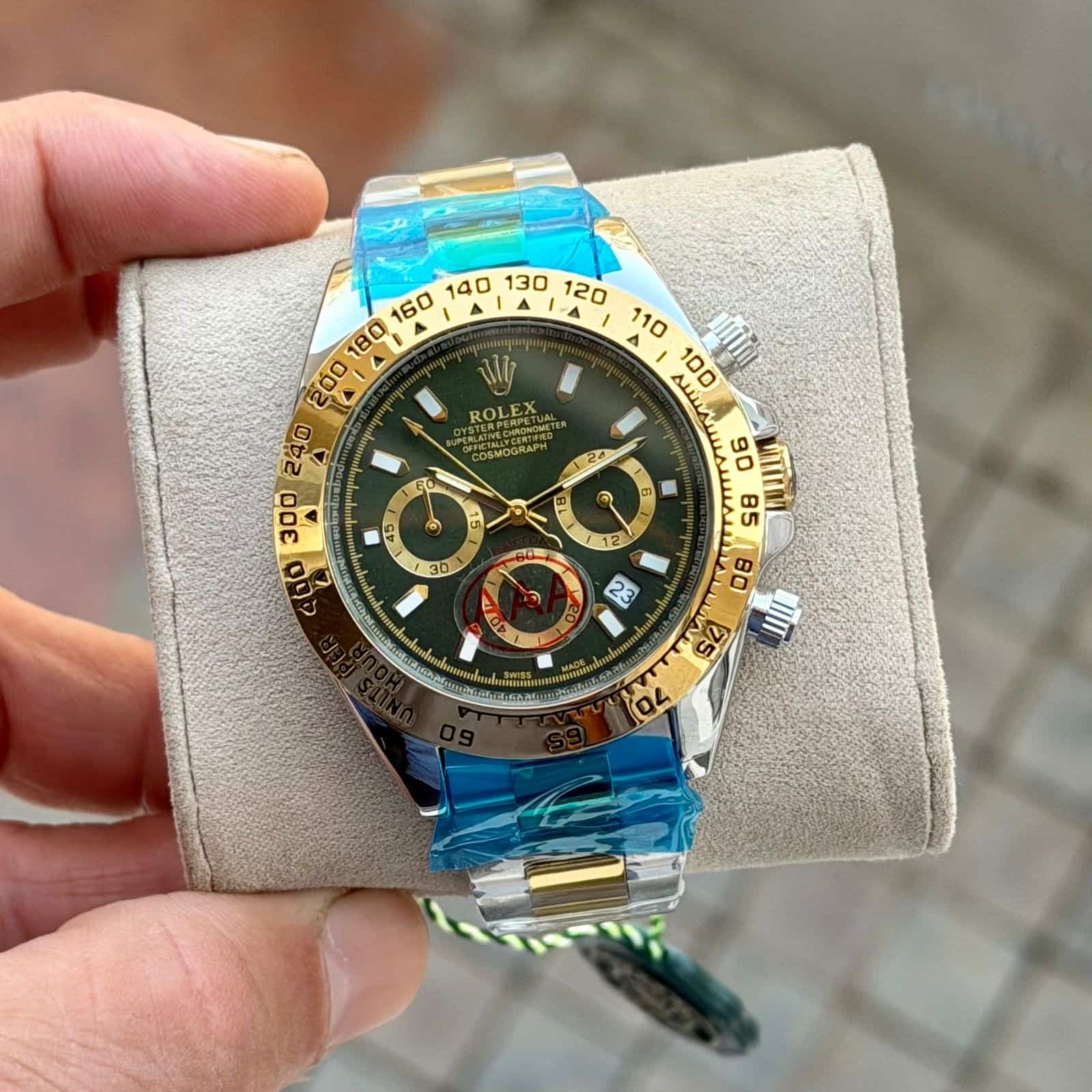 ROLEX_DAYTONA_GOLD-TT-GREEN