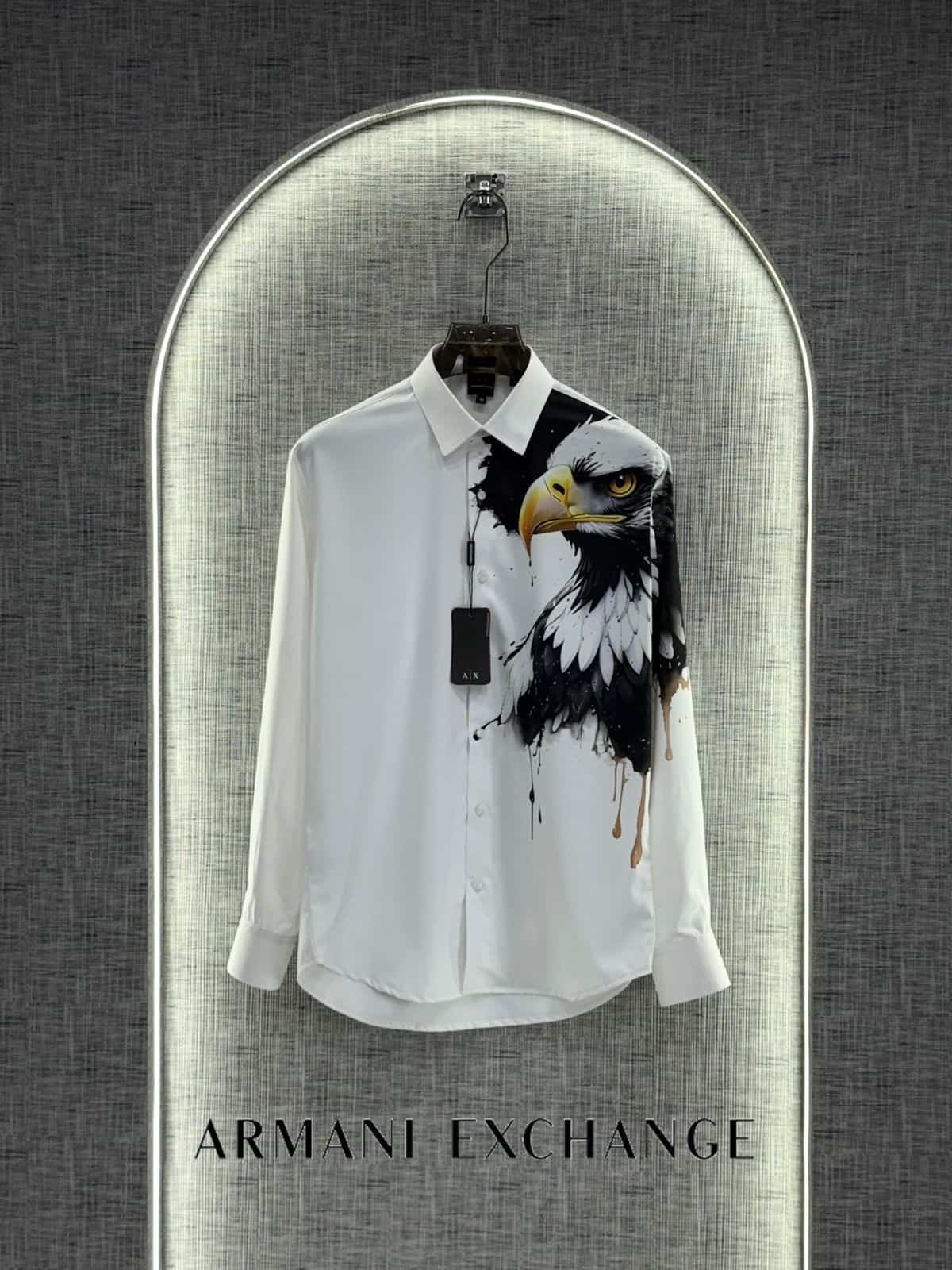 Arman i EXchange White Eagle Print Imported Shirt Main image