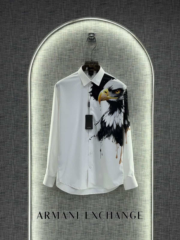 Arman i EXchange White Eagle Print Imported Shirt