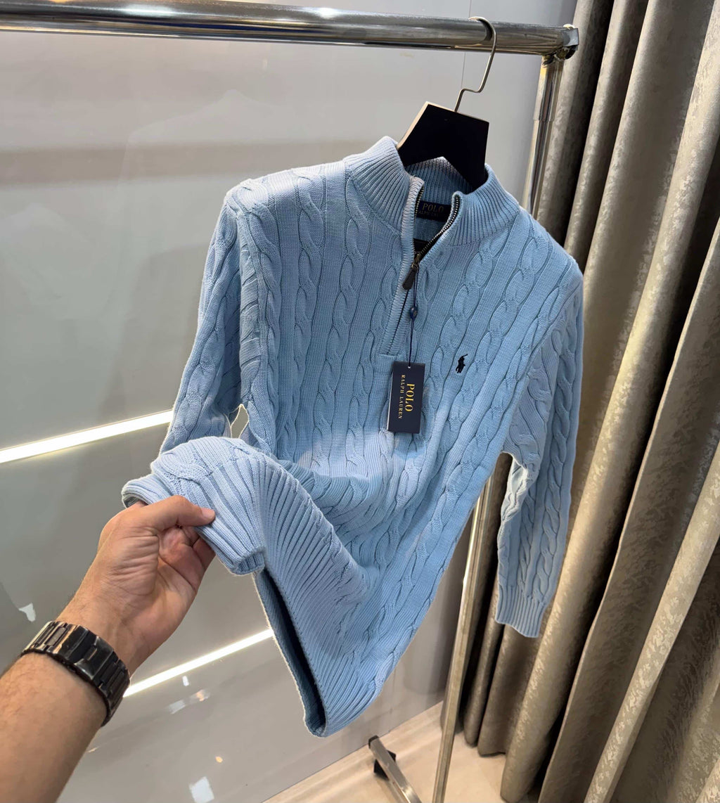Ralph Laure n sky blue embroidery Premium Sweatshirt