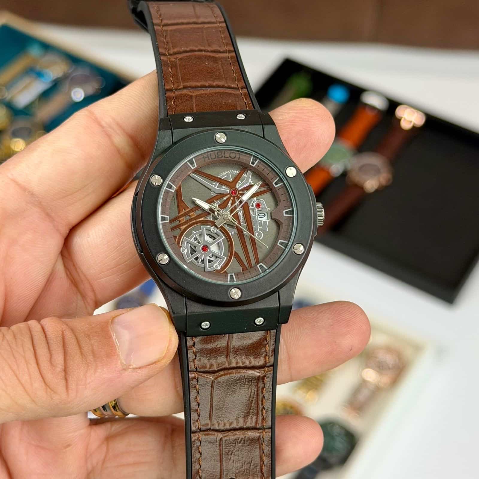 HUBLOT_LEATHER_BROWN