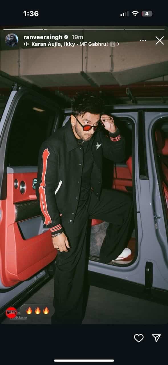 Amir i Black Bone Ranveer Singh Edition Imported Jacket Secondary image