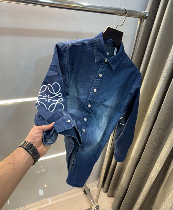 1o_3we Blue Designer Imported Denim Jacket