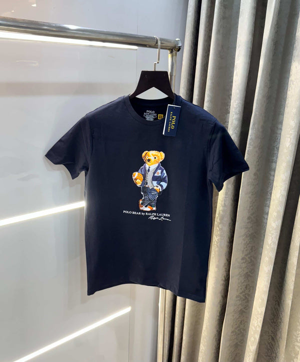 Ralph Laure n Navy Blue New Teddy Logo Premium T-Shirt