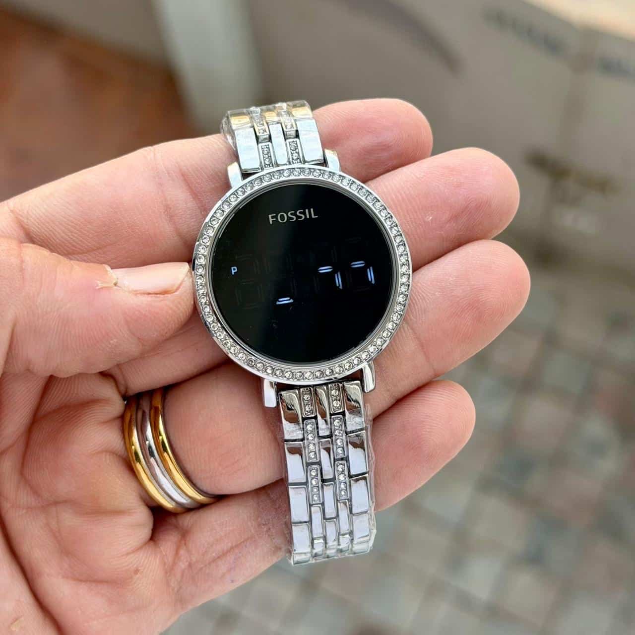 FOSSIL_LADIES_DIGITAL-SILVER-BLACK Main image