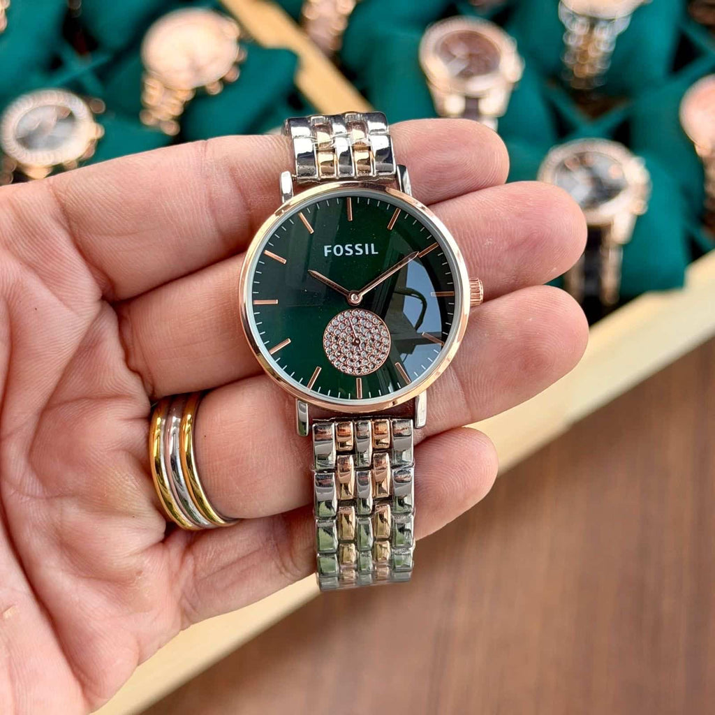 FOSSIL_LADIES_ROSE-TT-GREEN