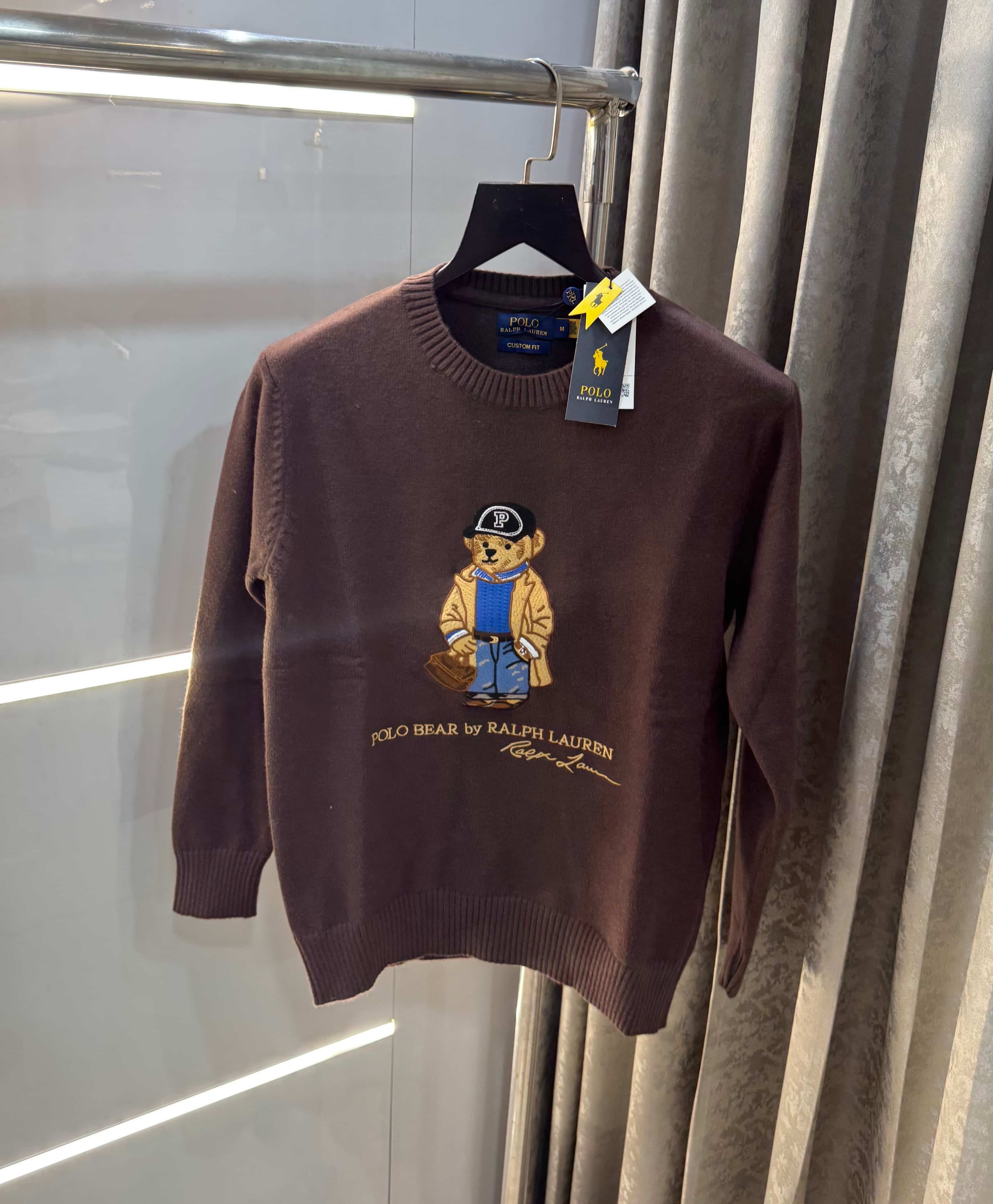 Ralph  Lauren Brown Teddy Edition Imported Knitted Pull Pver Secondary image