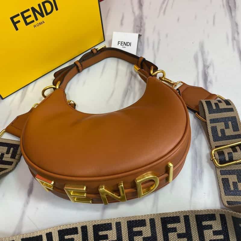 Fendi Graphy Sling Shoulder Bag Mud Brown (Box) BAG 45 Main image