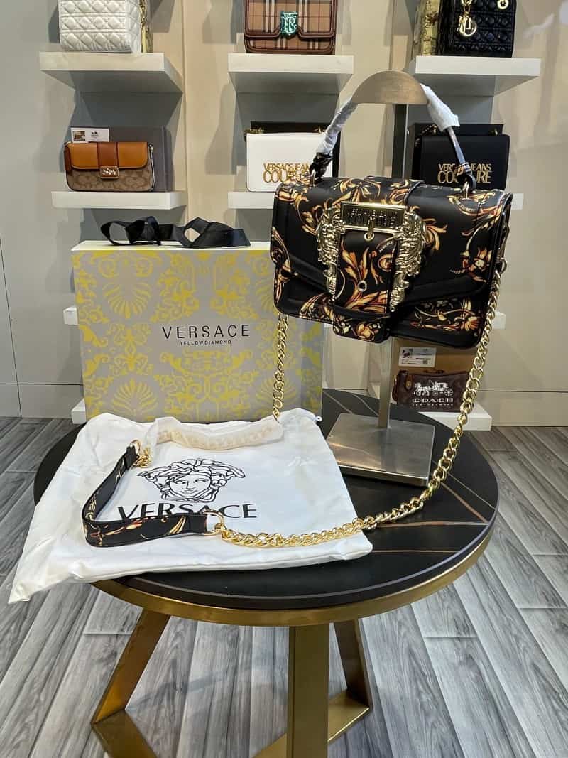 VERSACE JEANS COUTURE stylish Saddle Bag with Brand Magnet Box 854 Secondary image