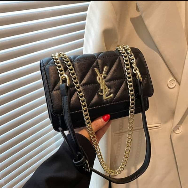YSL Premium Sling Bag (Black) With Double Box 855