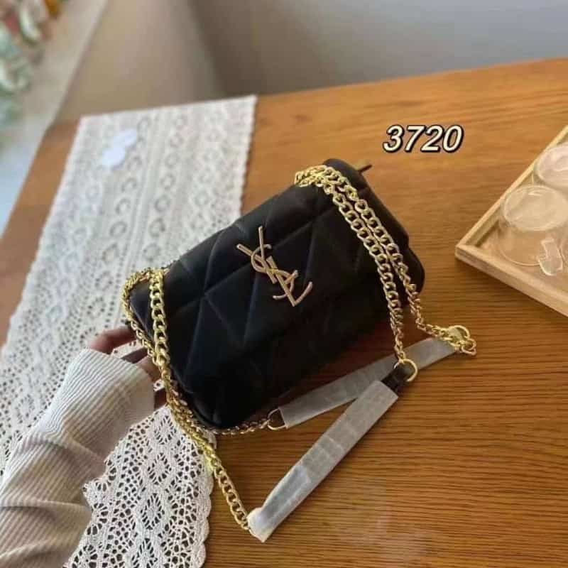 YSL Premium Sling Bag (Black) With Double Box 855 Secondary image