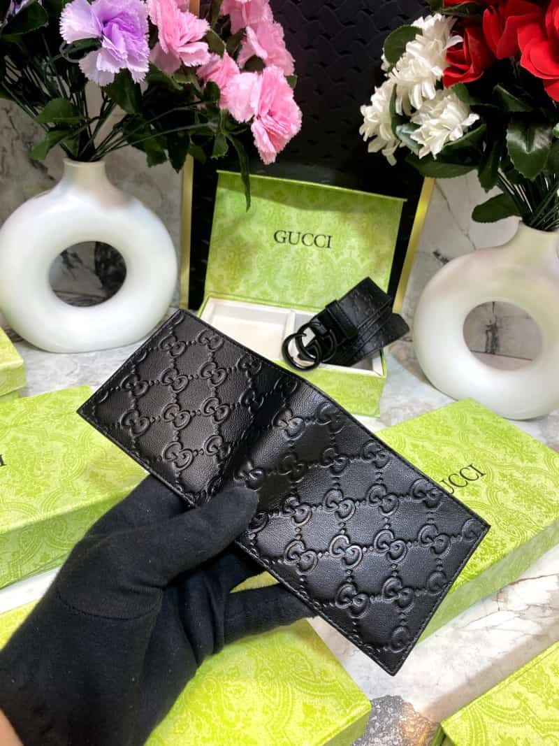 GUCCCI Premium Belt & Wallet Combo C316