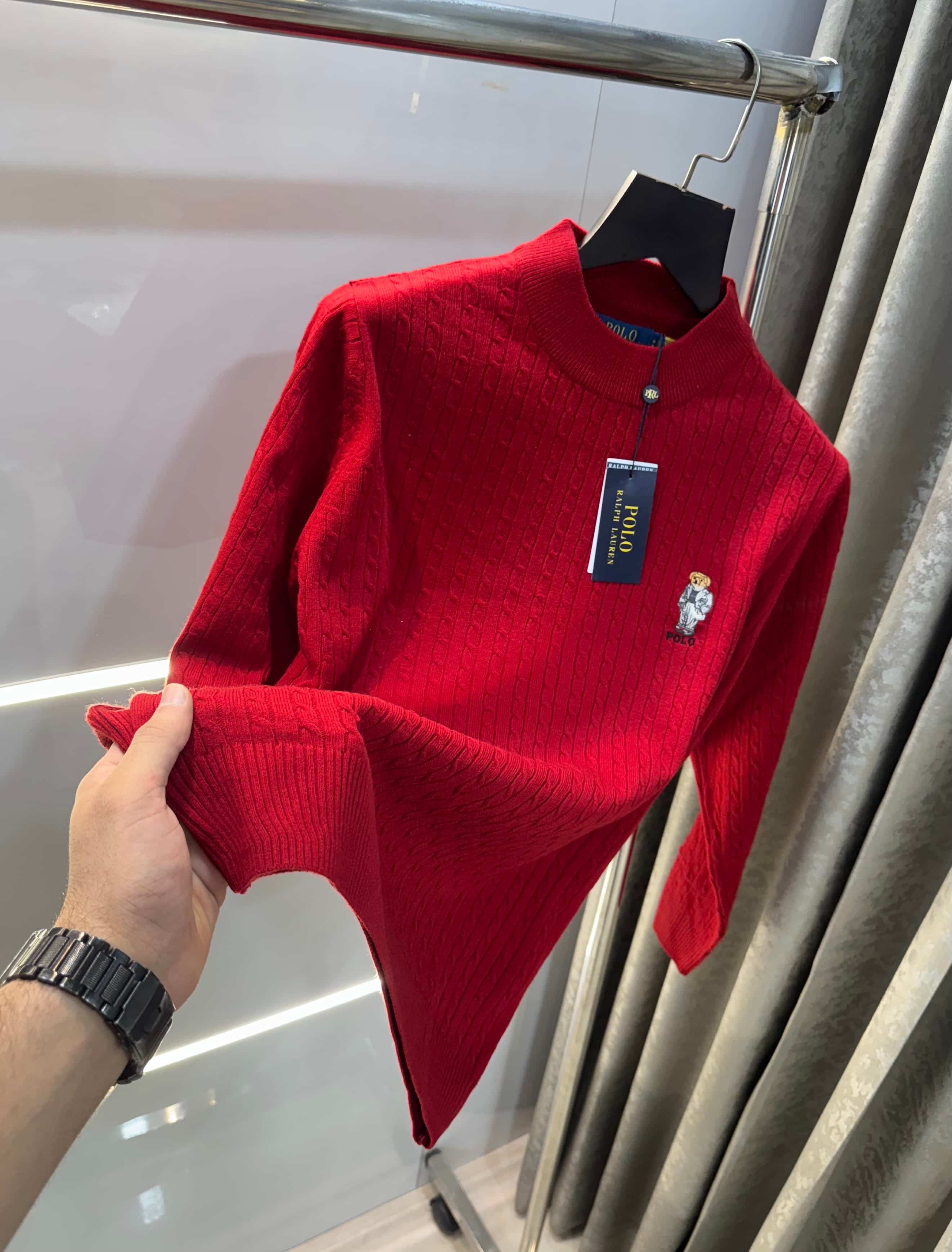 Ralph  Lauren Red Teddy Edition Knitted Pull Pver Main image