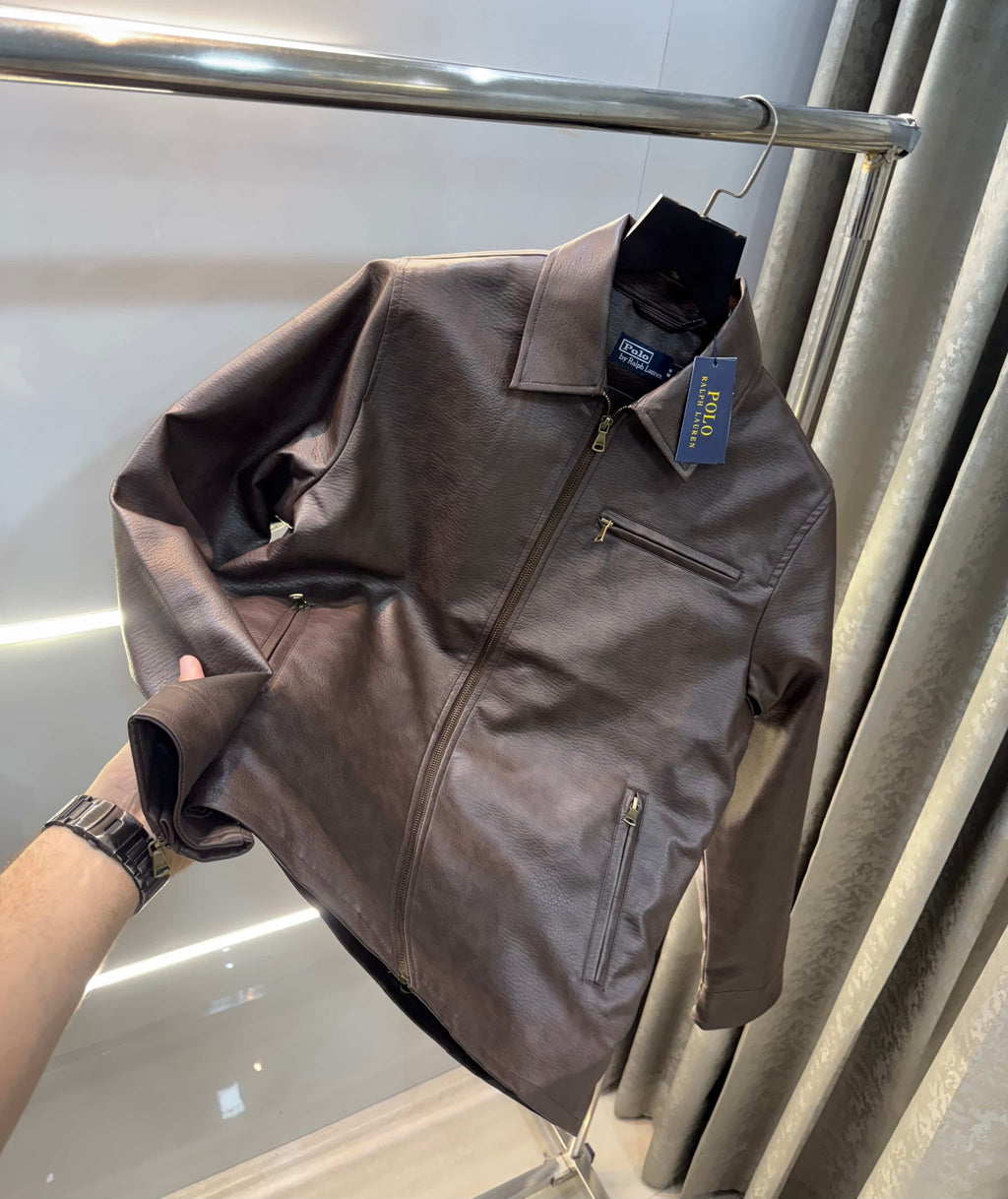 Ralph  Lauren Brown Lu...Xury Leather Jacket
