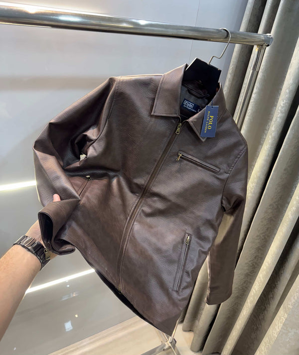 Ralph  Lauren Brown Lu...Xury Leather Jacket