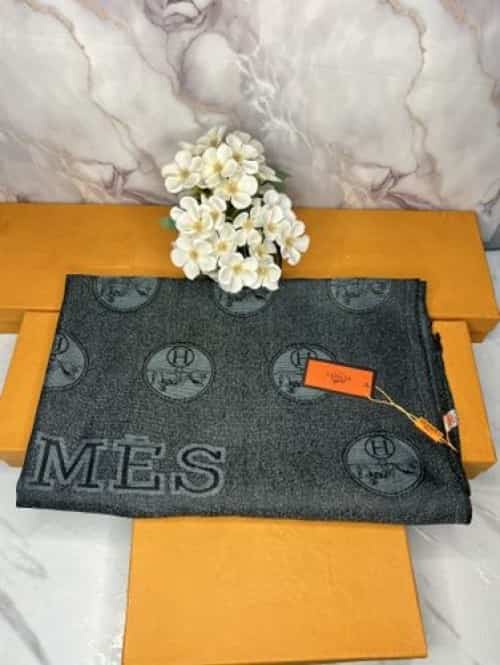 HERMES PREMIUM QUALITY STOLE/SCARF WITH OG BOX Main image