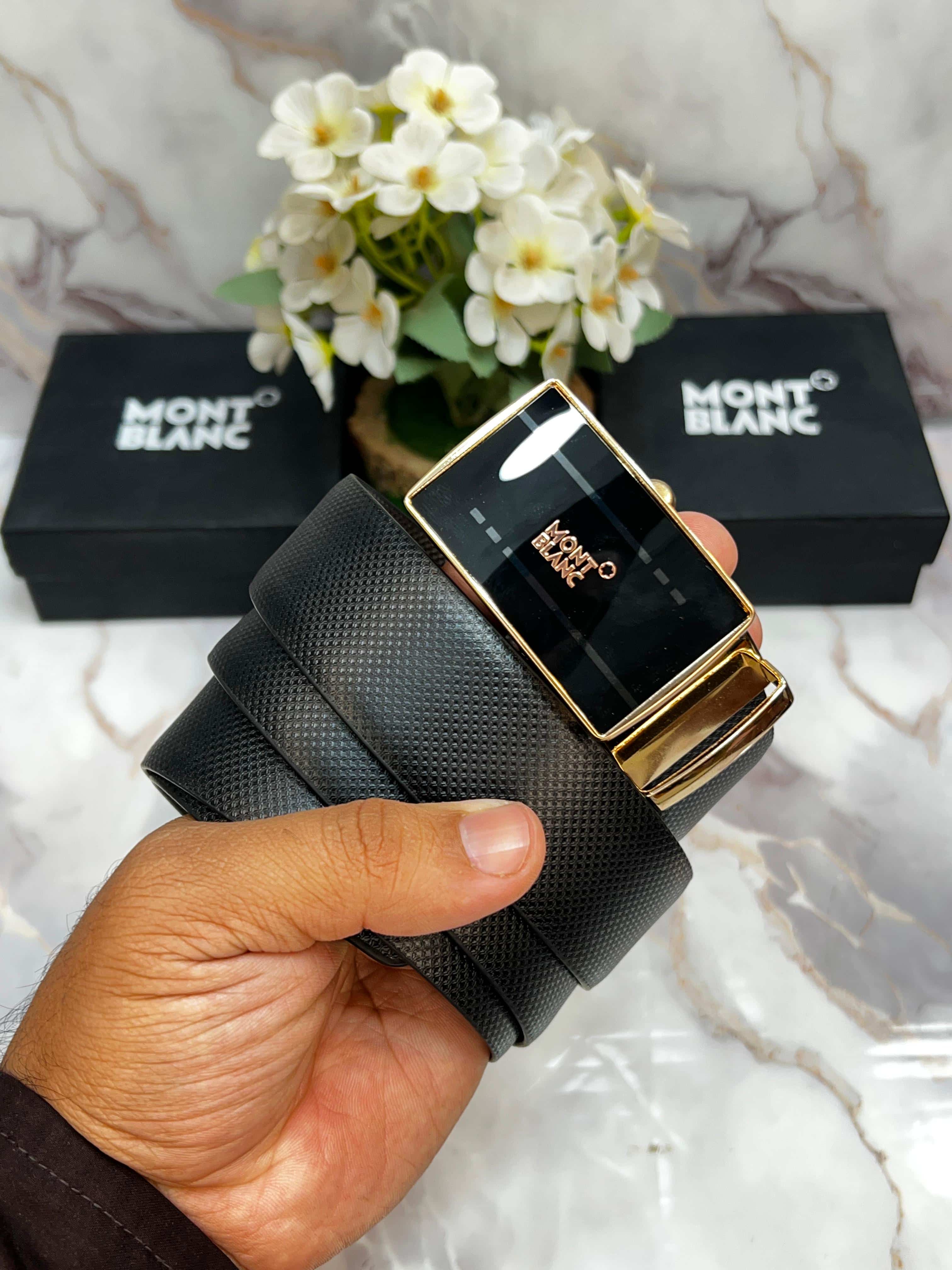 MONT BLANC PREMIUM QUALITY REVERSEABLE BELT WITH OG BOX MB-702 Main image