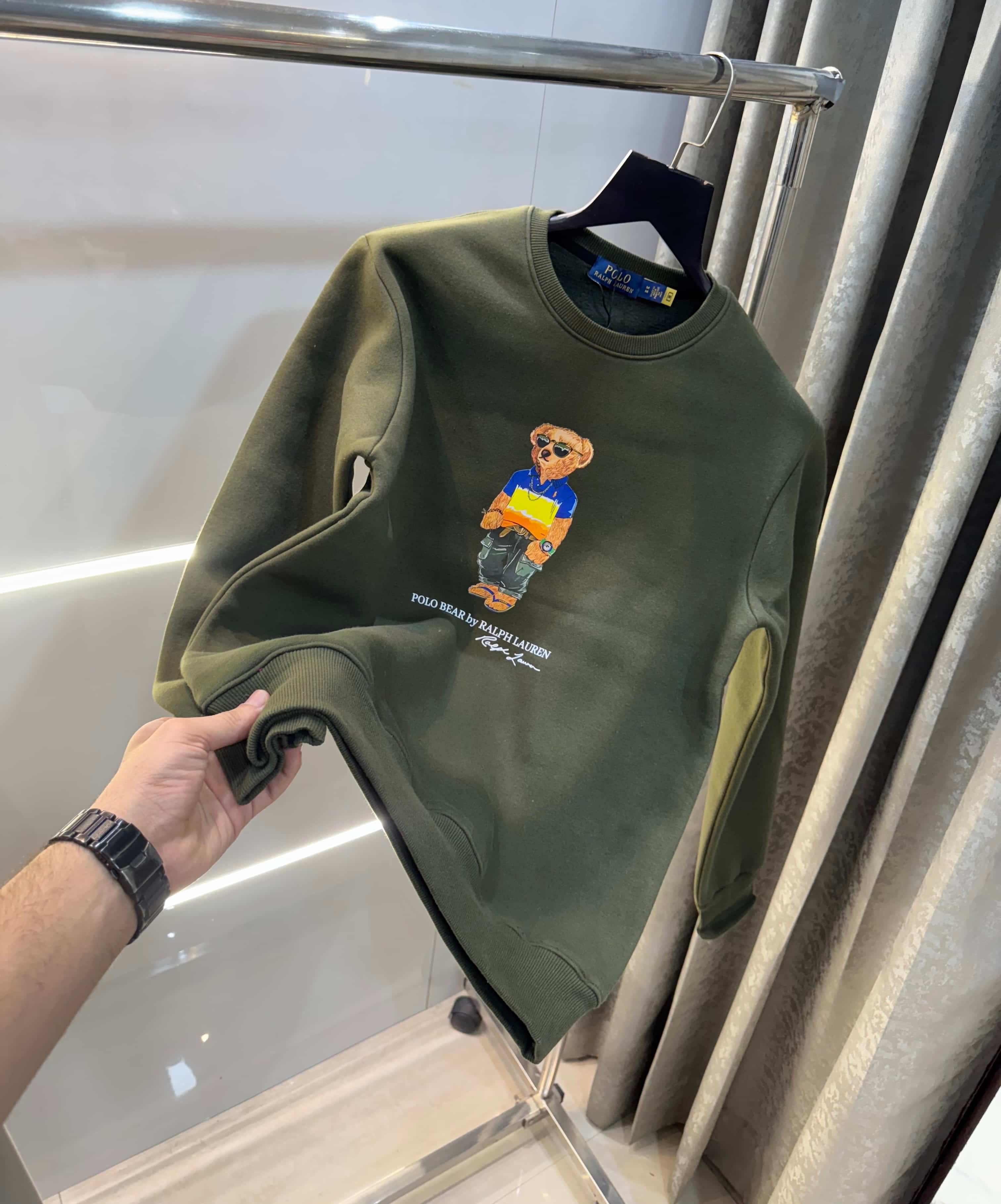 Ralp h  Lauren Olive Teddy Edition Imported Sweatshirt Main image