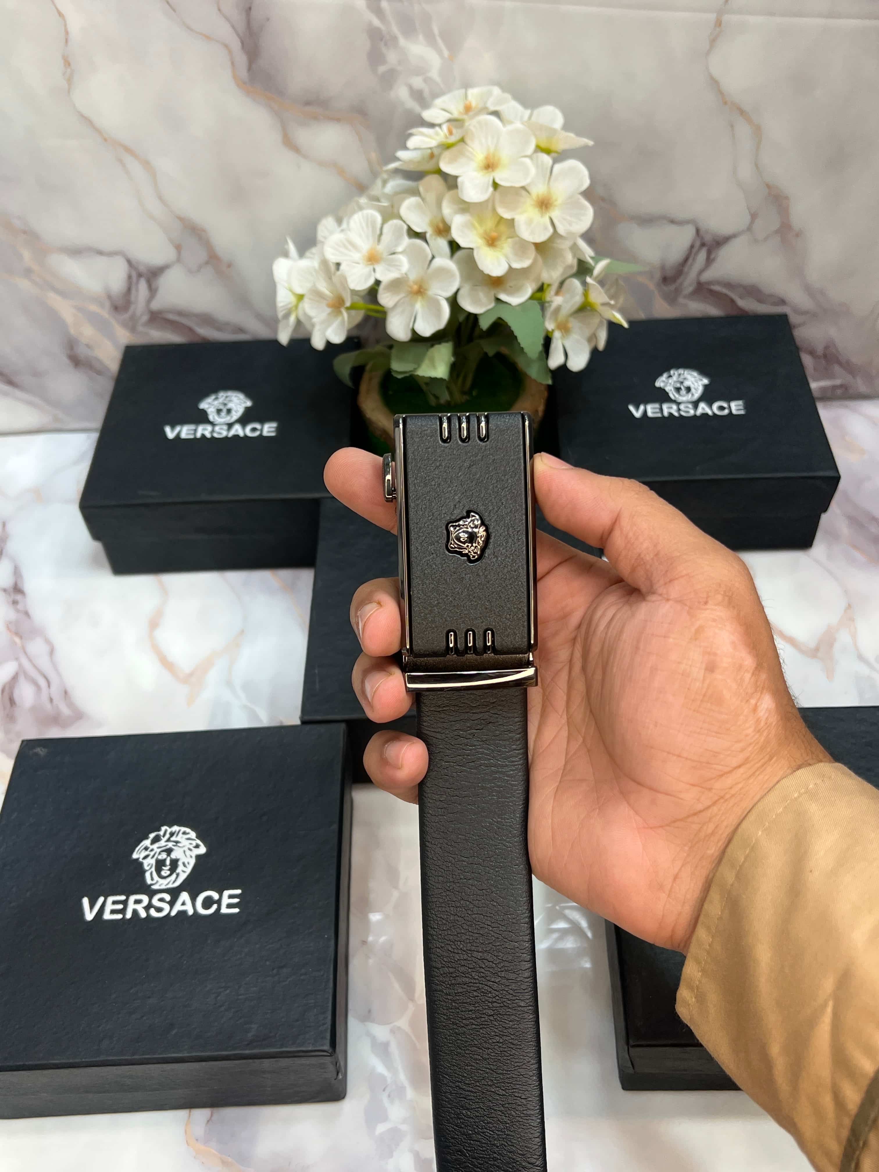 VR VERSACE PREMIUM QUALITY IMPORTED AUTOLOCK BELT WITH OG BOX VR-001