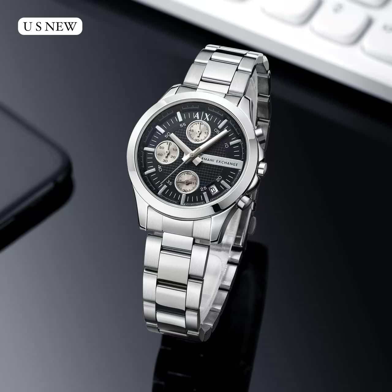 ARmaNI_LADIES_SILVER-BLACK Main image