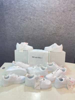 airforce womens pure white leather quality with dust bag